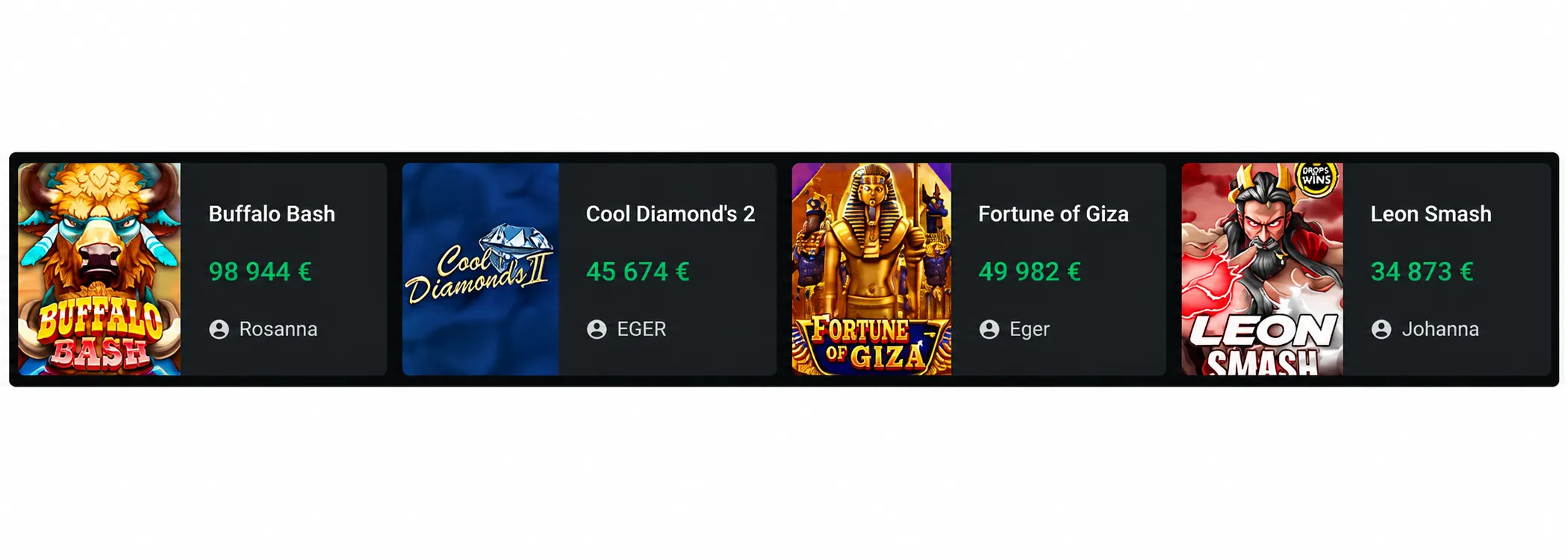 Leon Casino — Les Grands Gagnants